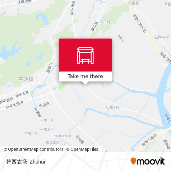 乾西农场 map