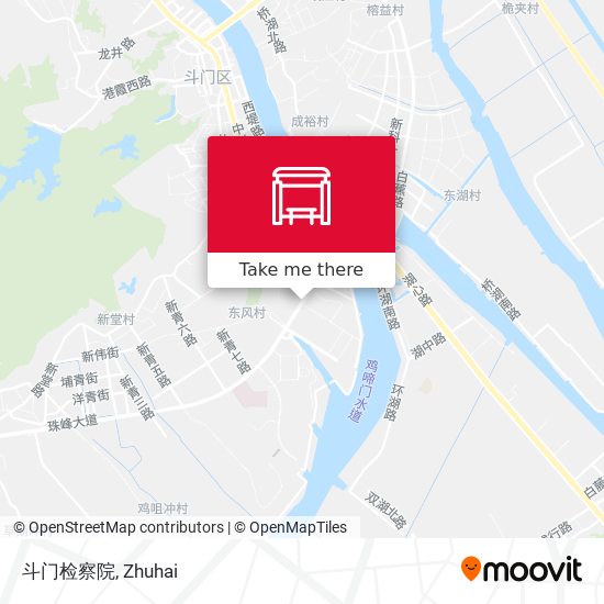 斗门检察院 map