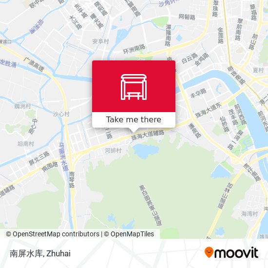 南屏水库 map