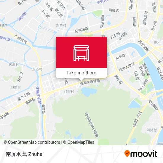 南屏水库 map