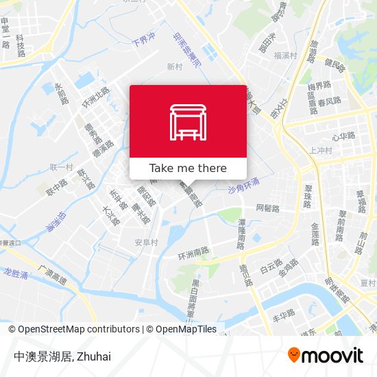 中澳景湖居 map