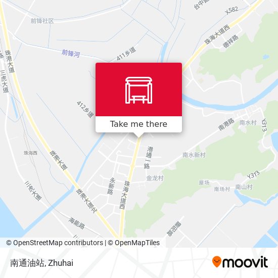 南通油站 map
