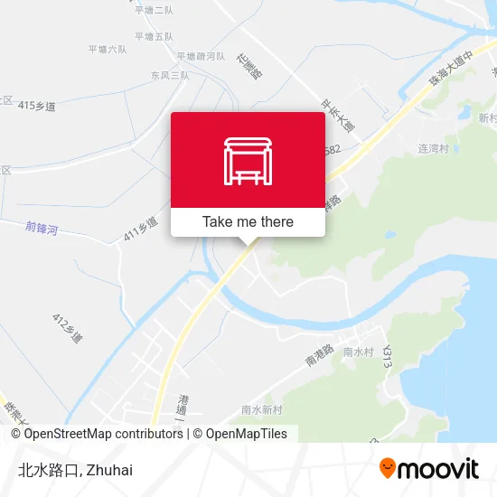 北水路口 map
