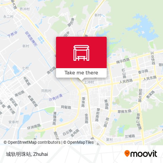 城轨明珠站 map