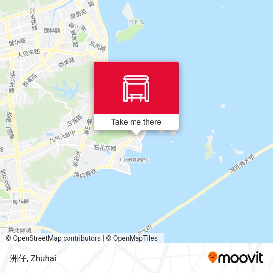 洲仔 map