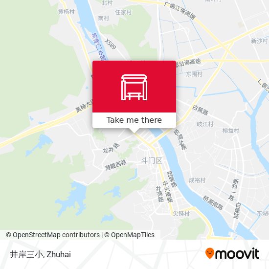 井岸三小 map