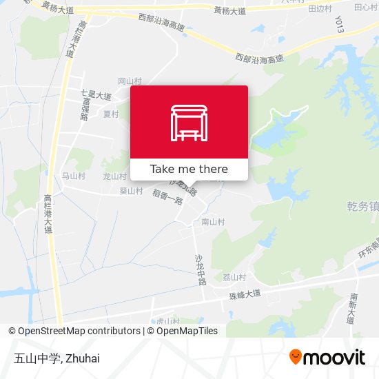 五山中学 map