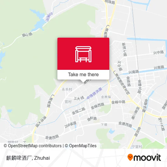 麒麟啤酒厂 map