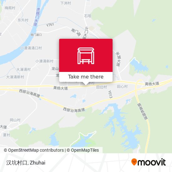 汉坑村口 map