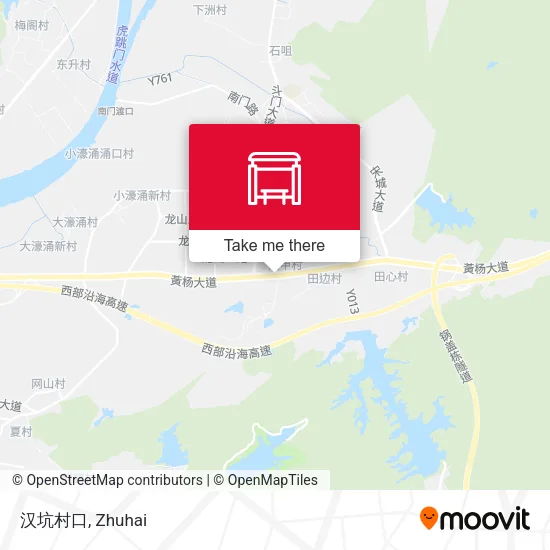 汉坑村口 map