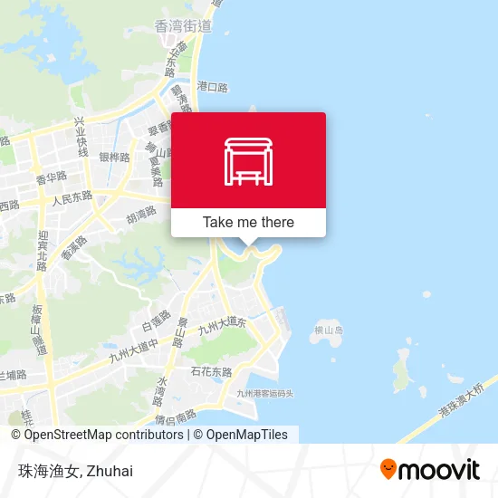 珠海渔女 map