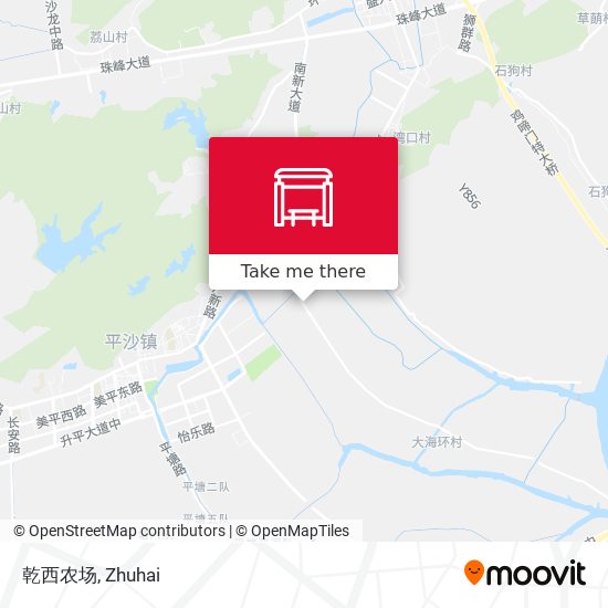 乾西农场 map