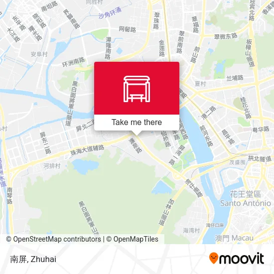 南屏 map