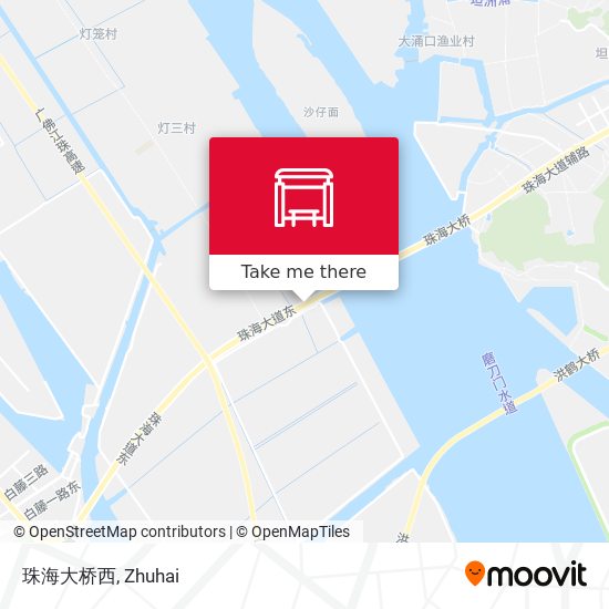 珠海大桥西 map