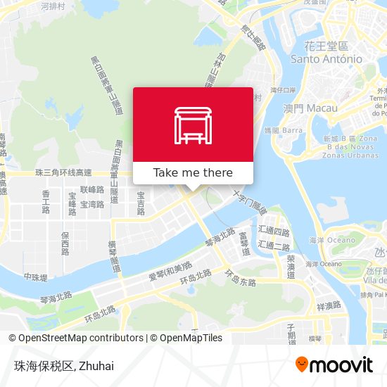 珠海保税区 map