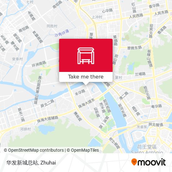 华发新城总站 map