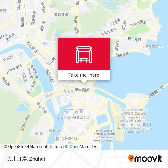 拱北口岸 map