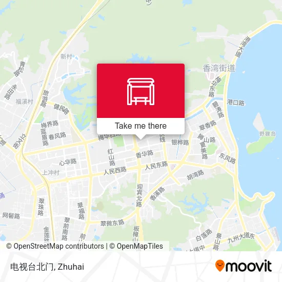 电视台北门 map