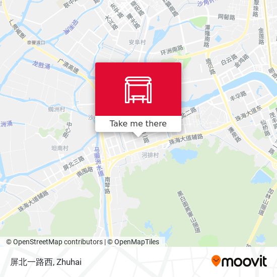 屏北一路西 map