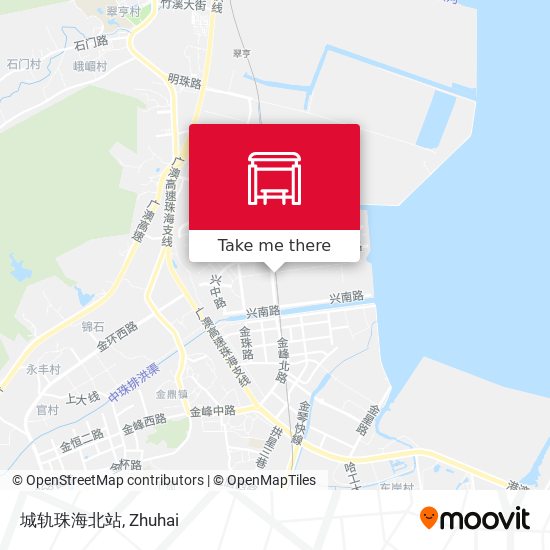 城轨珠海北站 map