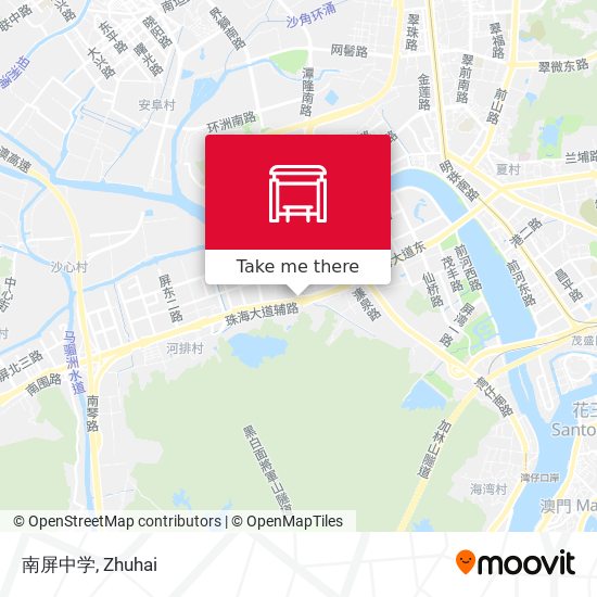 南屏中学 map
