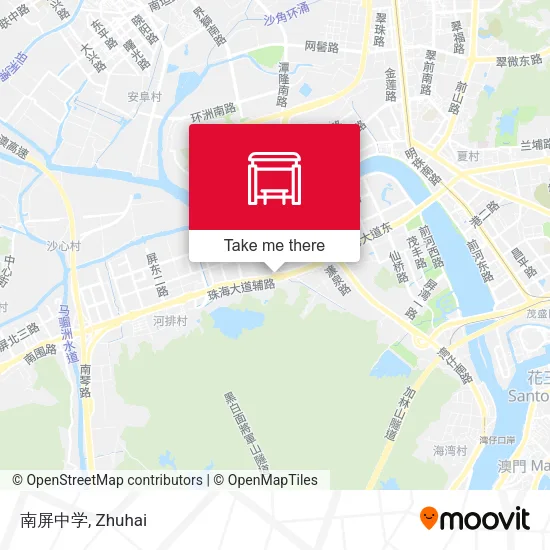 南屏中学 map