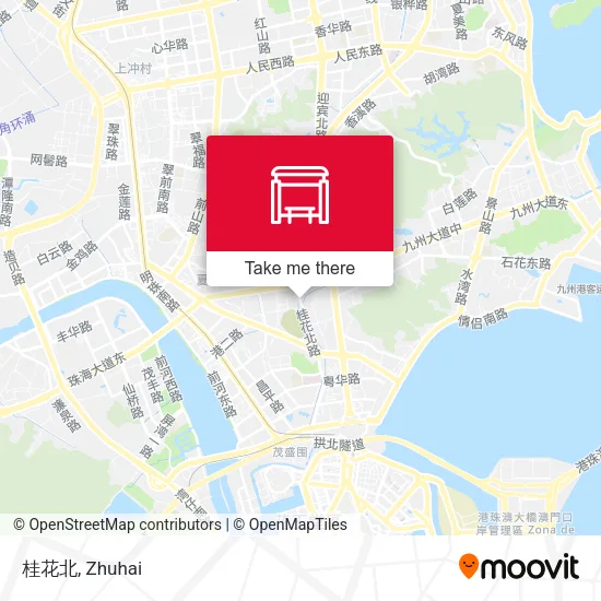 桂花北 map
