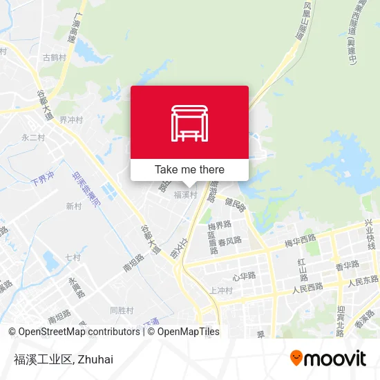 福溪工业区 map