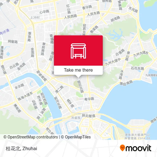 桂花北 map