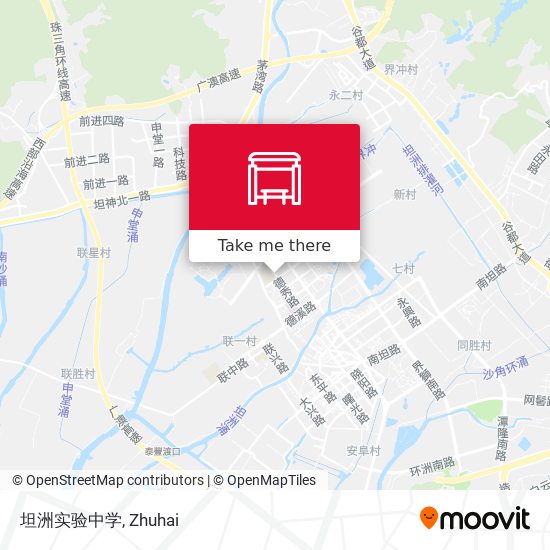 坦洲实验中学 map