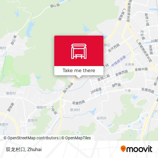 双龙村口 map