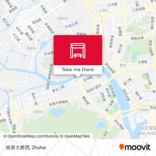 南屏大桥西 map