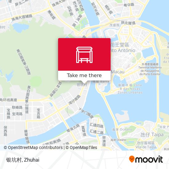 银坑村 map