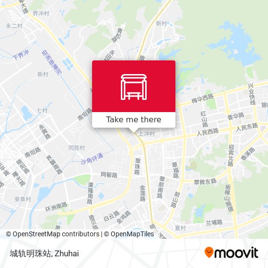 城轨明珠站 map