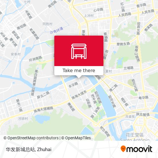 华发新城总站 map