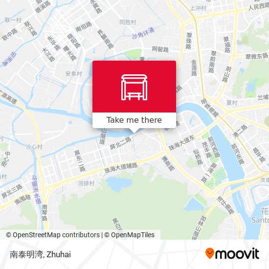 南泰明湾 map
