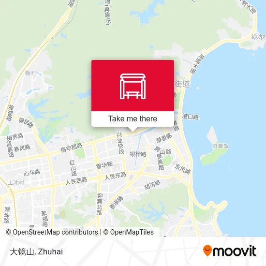 大镜山 map