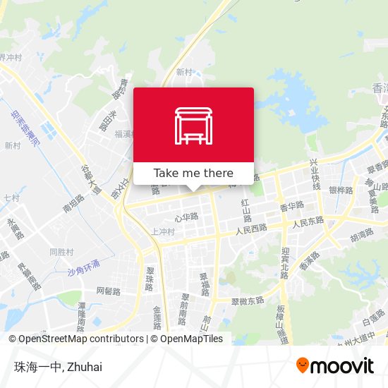 珠海一中 map