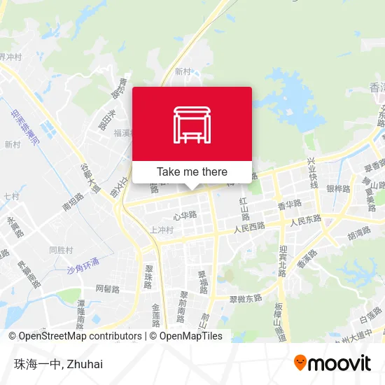 珠海一中 map