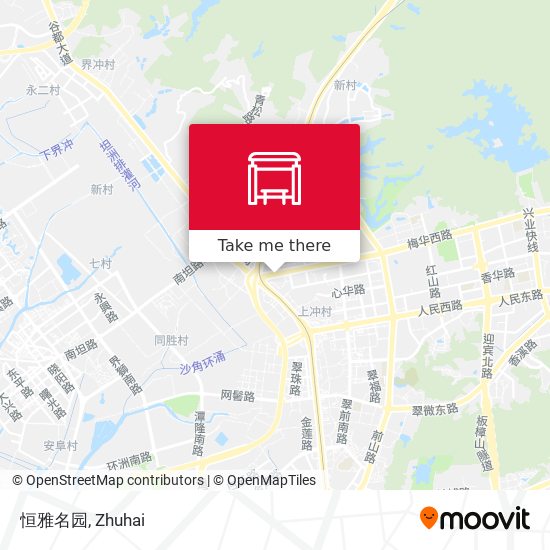 恒雅名园 map