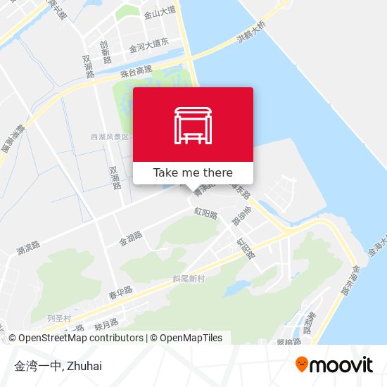 金湾一中 map