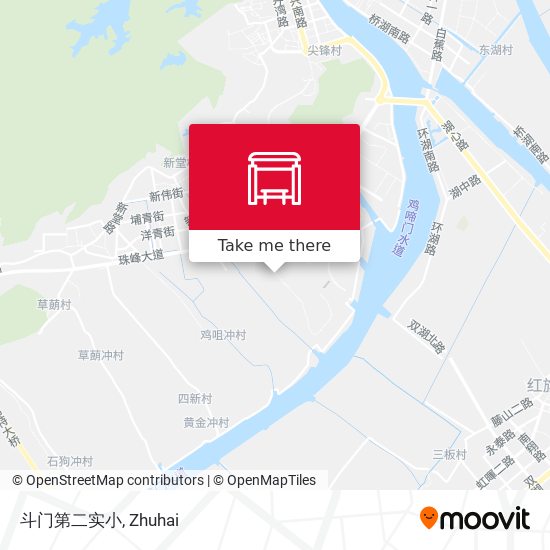 斗门第二实小 map
