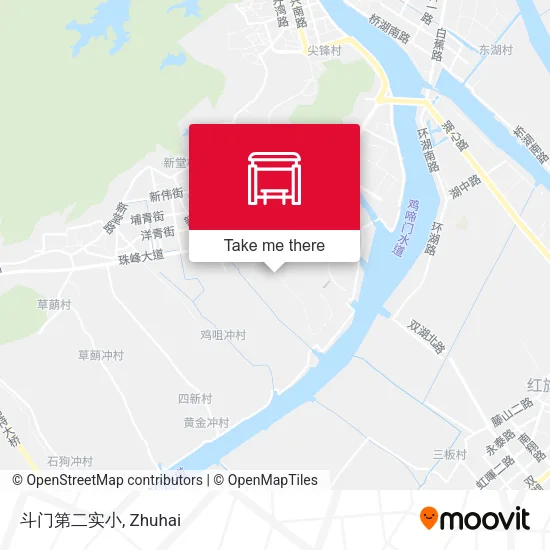 斗门第二实小 map