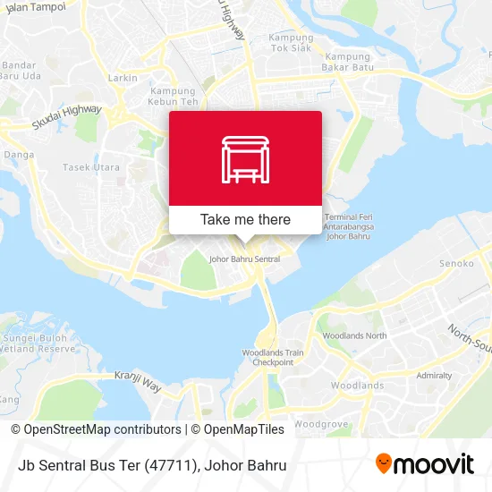 Jb Sentral Bus Ter (47711) map
