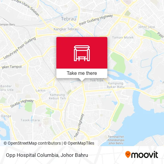 Opp Hospital Columbia map