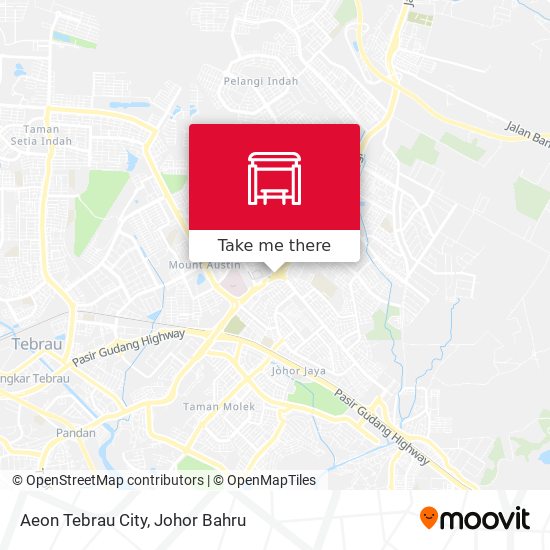 Aeon Tebrau City map