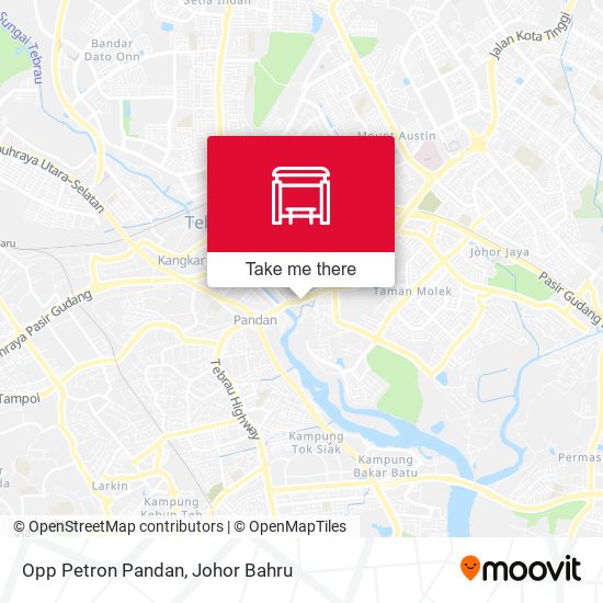 Opp Petron Pandan map