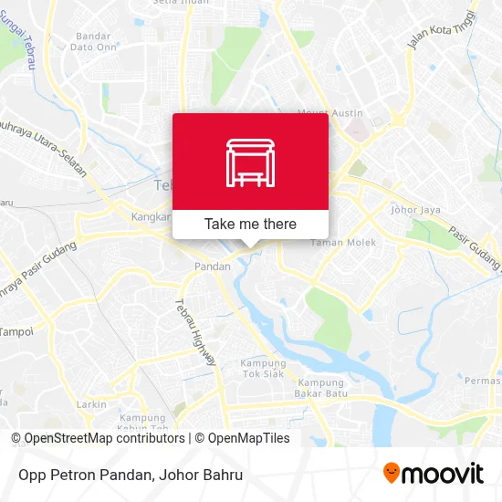 Opp Petron Pandan map
