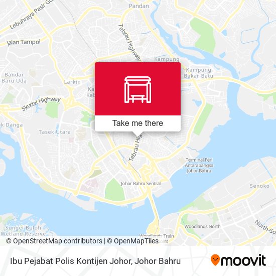 Ibu Pejabat Polis Kontijen Johor map