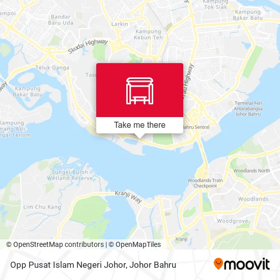 Opp Pusat Islam Negeri Johor map